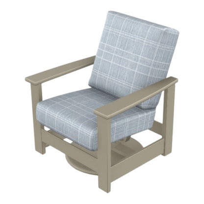 Leeward Deep Seat Swivel Hidden Motion Arm Chair