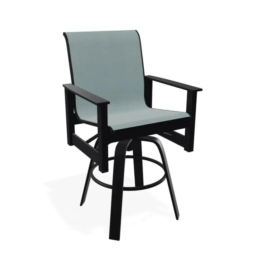 Leeward Swivel Barstool Marine Grade Polymer-Outdoor Bar Stools-Telescope-LOOMLAN