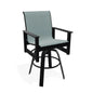 Leeward Swivel Barstool Marine Grade Polymer-Outdoor Bar Stools-Telescope-LOOMLAN