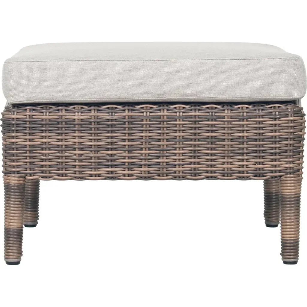 Leeward Ottoman - Grey Outdoor Ottoman-Outdoor Ottomans-Seasonal Living-LOOMLAN