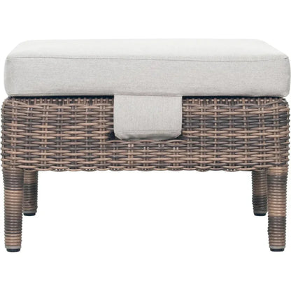 Leeward Ottoman - Grey Outdoor Ottoman-Outdoor Ottomans-Seasonal Living-LOOMLAN