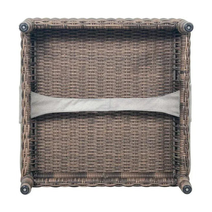 Leeward Ottoman - Grey Outdoor Ottoman-Outdoor Ottomans-Seasonal Living-LOOMLAN