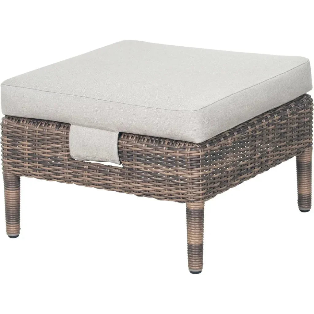 Leeward Ottoman - Grey Outdoor Ottoman-Outdoor Ottomans-Seasonal Living-LOOMLAN