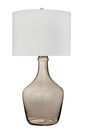 Leeza Smoked Glass Base Table Lamp - LOOMLAN - Bassett Mirror - Table Lamps