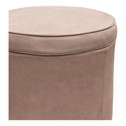 Leg Up Leather With Storage Swivel Ottoman - LOOMLAN - Olivia + Quinn - Ottomans
