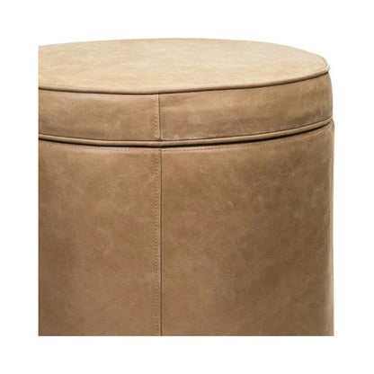 Leg Up Leather With Storage Swivel Ottoman - LOOMLAN - Olivia + Quinn - Ottomans