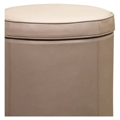 Leg Up Leather With Storage Swivel Ottoman - LOOMLAN - Olivia + Quinn - Ottomans