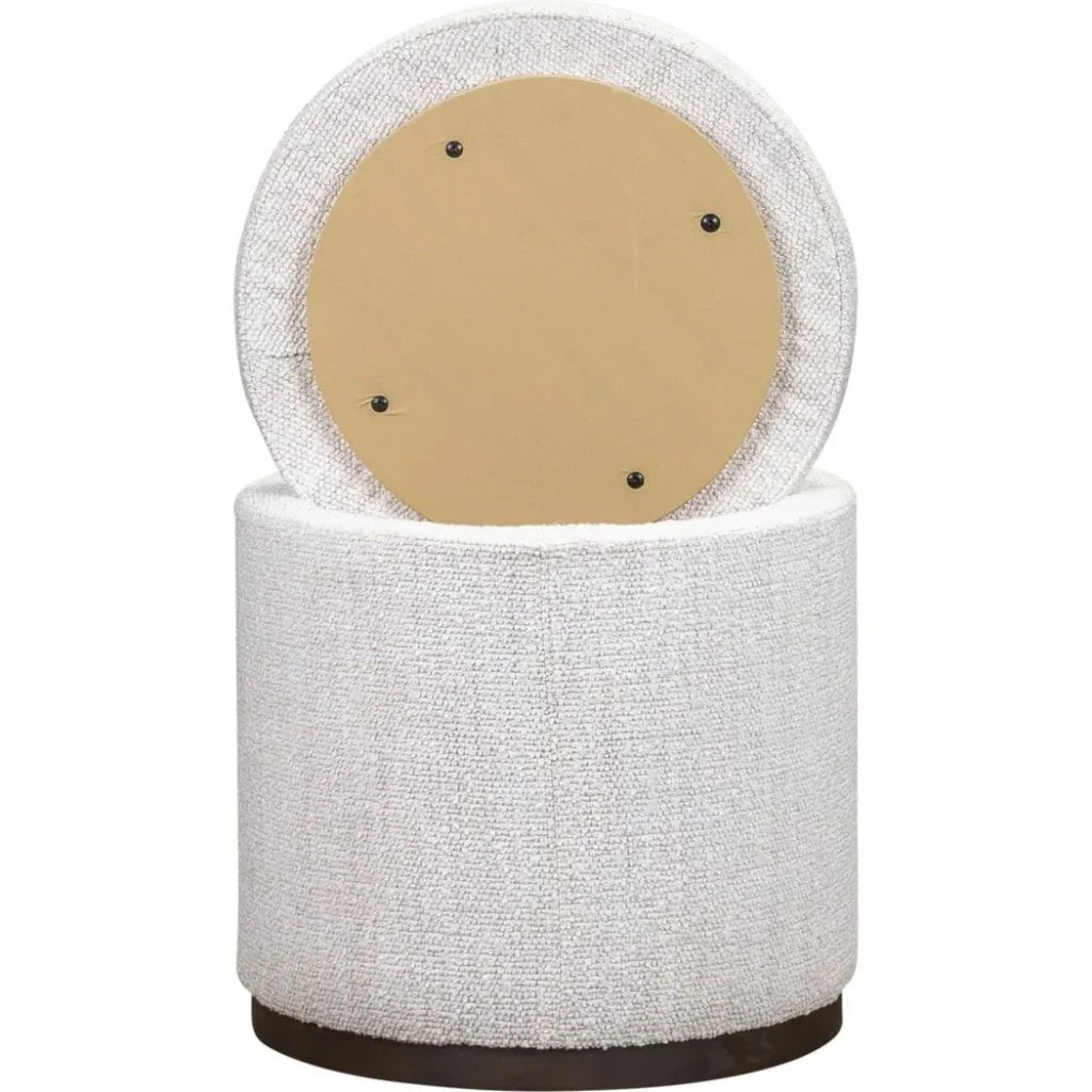 Leg Up Leather With Storage Swivel Ottoman - LOOMLAN - Olivia + Quinn - Ottomans