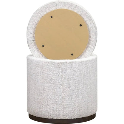 Leg Up Leather With Storage Swivel Ottoman - LOOMLAN - Olivia + Quinn - Ottomans