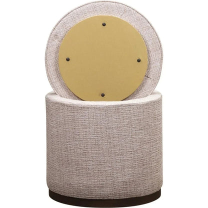 Leg Up Leather With Storage Swivel Ottoman - LOOMLAN - Olivia + Quinn - Ottomans