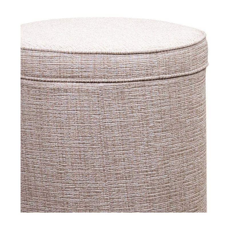 Leg Up Leather With Storage Swivel Ottoman - LOOMLAN - Olivia + Quinn - Ottomans