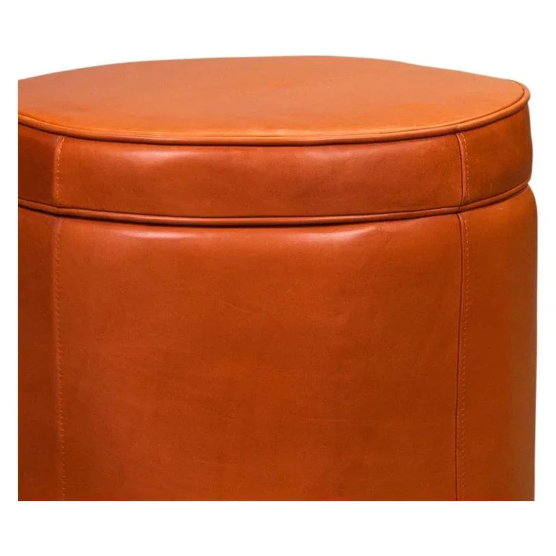 Leg Up Leather With Storage Swivel Ottoman - LOOMLAN - Olivia + Quinn - Ottomans