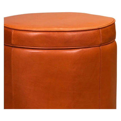 Leg Up Leather With Storage Swivel Ottoman - LOOMLAN - Olivia + Quinn - Ottomans