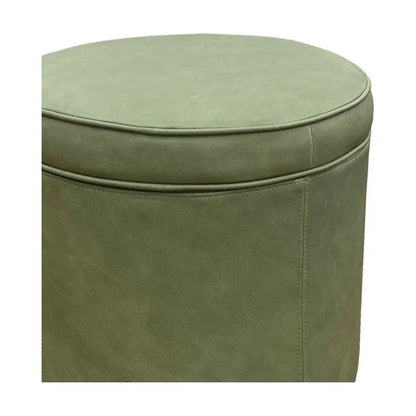 Leg Up Leather With Storage Swivel Ottoman - LOOMLAN - Olivia + Quinn - Ottomans
