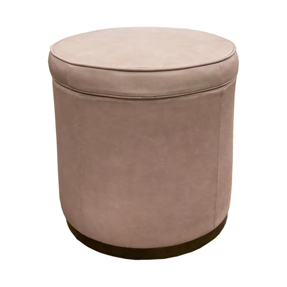 Leg Up Leather With Storage Swivel Ottoman - LOOMLAN - Olivia + Quinn - Ottomans