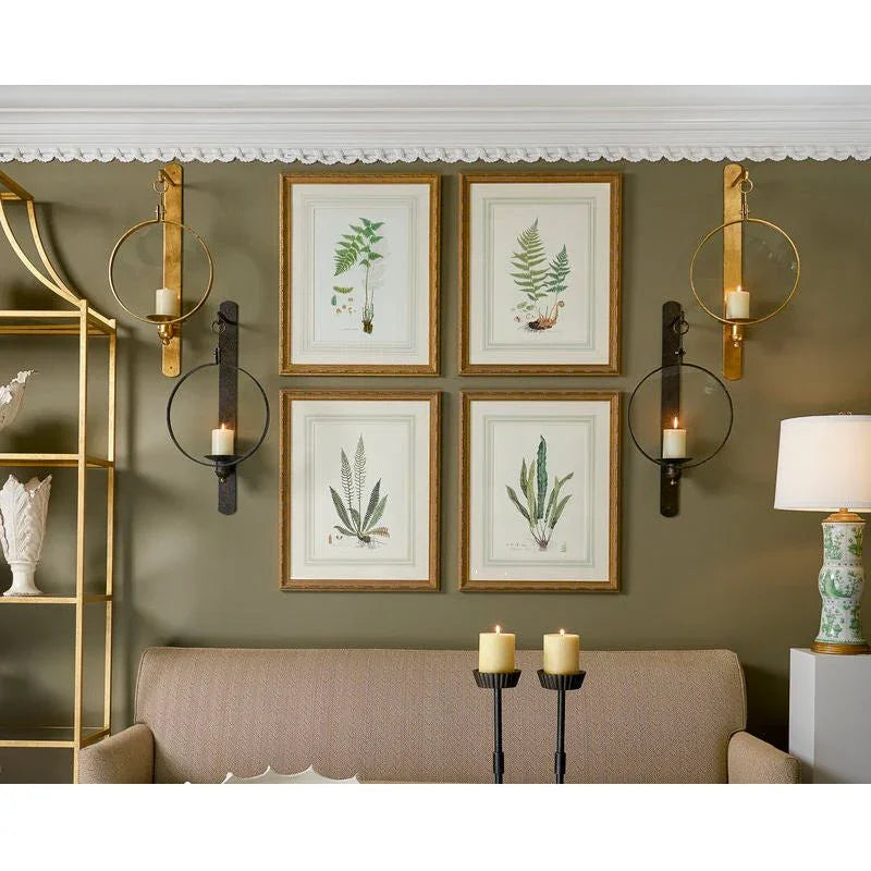 Leggit Lacquered Iron Base Wall Sconce - LOOMLAN - Chelsea House - Wall Sconces