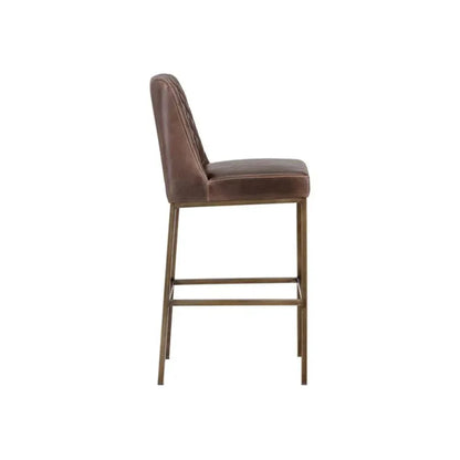 Leighland Leather Classic Barstool - LOOMLAN - SUNPAN - Bar Stools