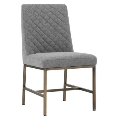 Leighland Leather Armless Dining Chair 2PC - LOOMLAN - SUNPAN - Dining Chairs