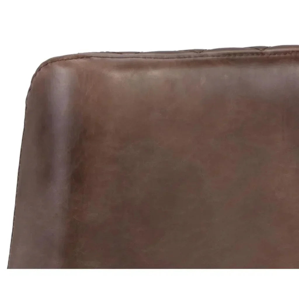 Leighland Leather Armless Dining Chair 2PC - LOOMLAN - SUNPAN - Dining Chairs