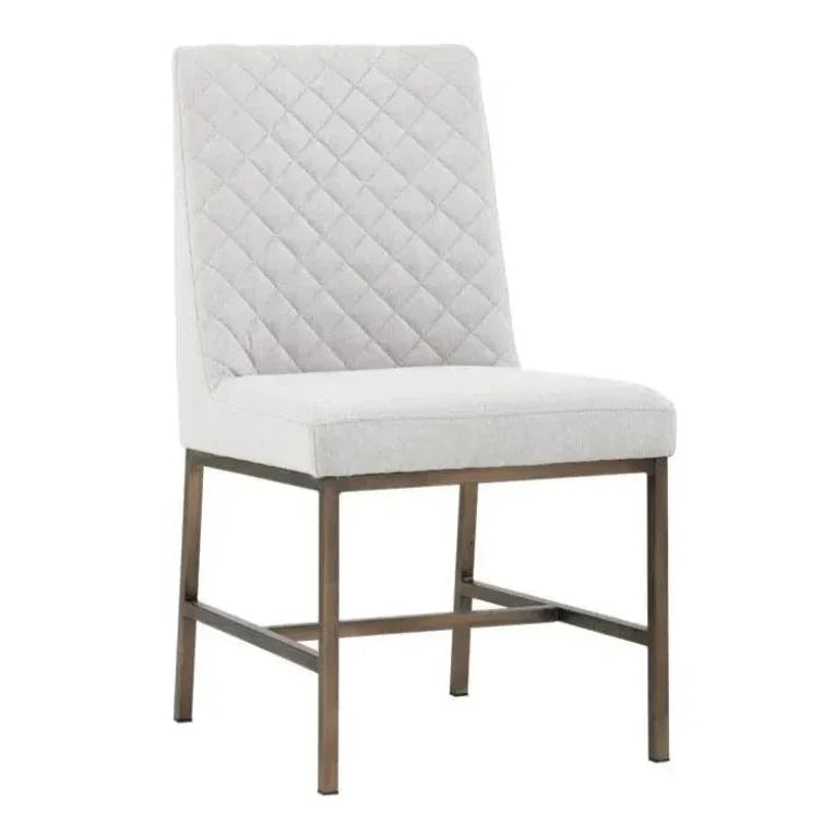 Leighland Leather Armless Dining Chair 2PC - LOOMLAN - SUNPAN - Dining Chairs