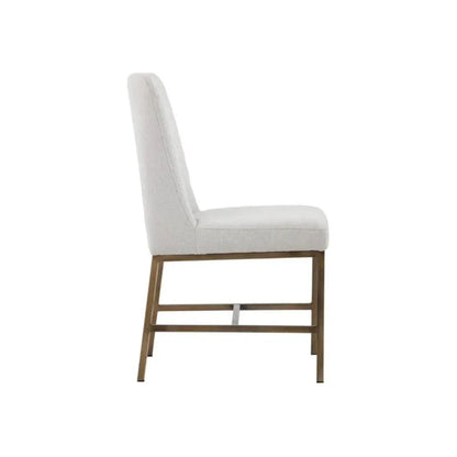 Leighland Leather Armless Dining Chair 2PC - LOOMLAN - SUNPAN - Dining Chairs