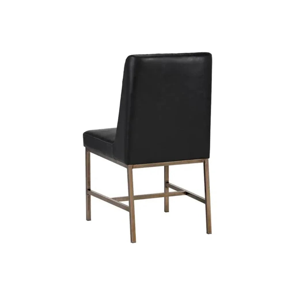 Leighland Leather Armless Dining Chair 2PC - LOOMLAN - SUNPAN - Dining Chairs