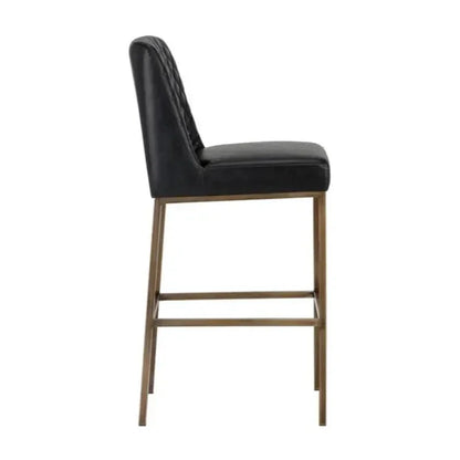 Leighland Leather Barstool - LOOMLAN - SUNPAN - Bar Stools