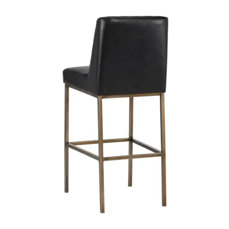 Leighland Leather Barstool - LOOMLAN - SUNPAN - Bar Stools