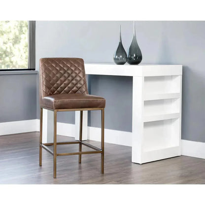 Leighland Leather Classic Counter Stool - LOOMLAN - SUNPAN - Counter Stools