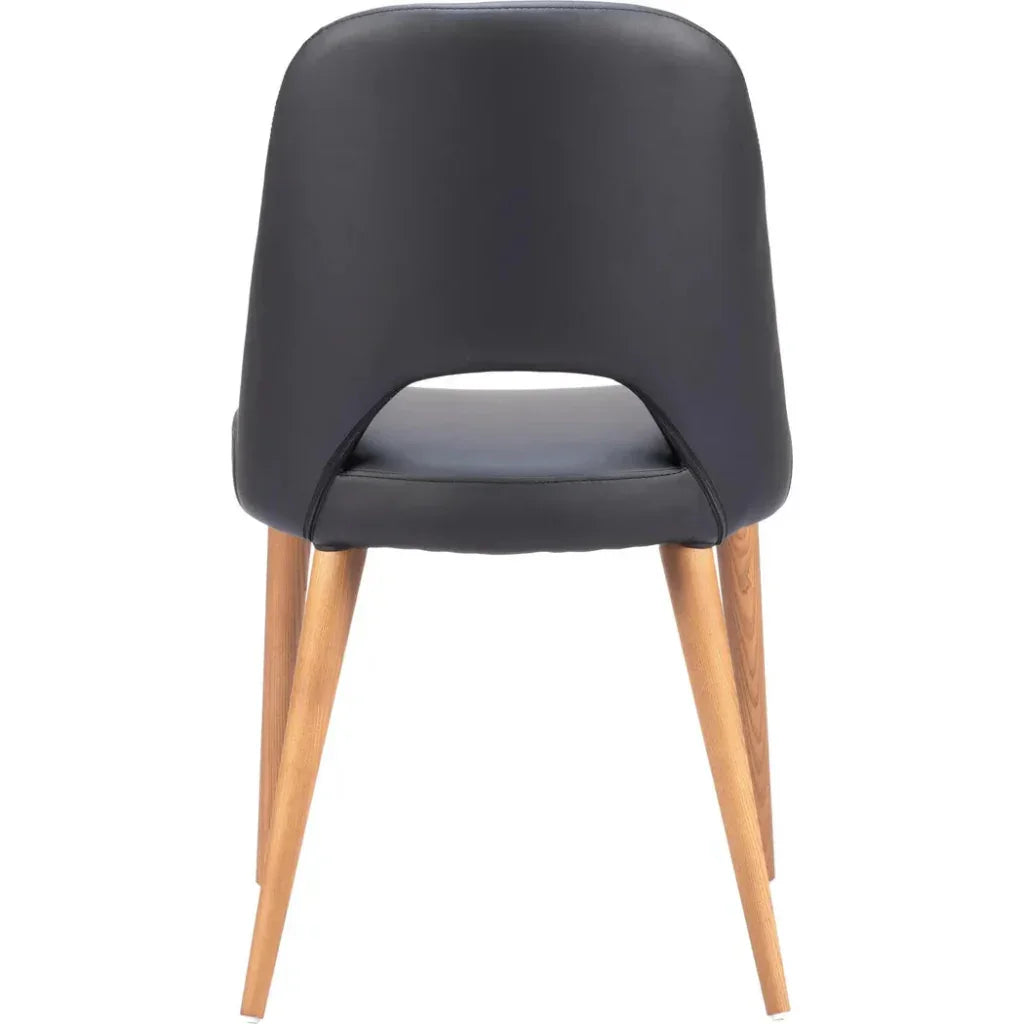 Leith Black Armless Dining Chair (Set of 2) - LOOMLAN - Zuo Modern - Dining Chairs