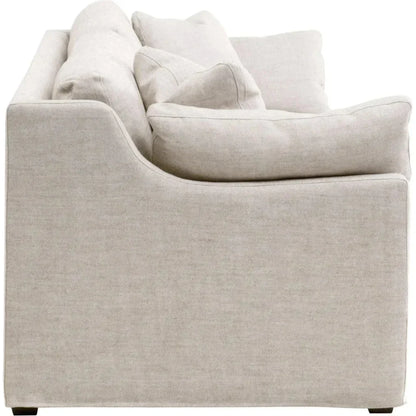 Lena 95" Slope Arm Slipcover Sofa Bisque - LOOMLAN - Essentials For Living - Sofas & Loveseats