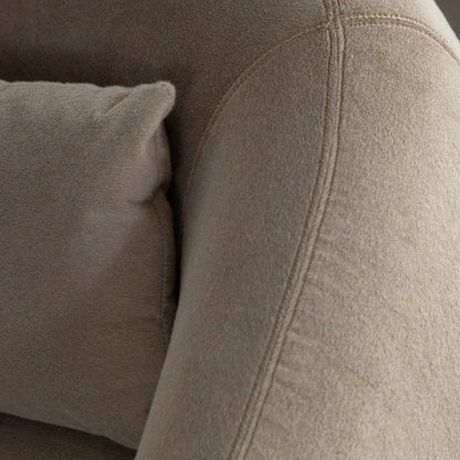 Lena Fawn Fabric Swivel Accent Chair - LOOMLAN - Diamond Sofa - Club Chairs