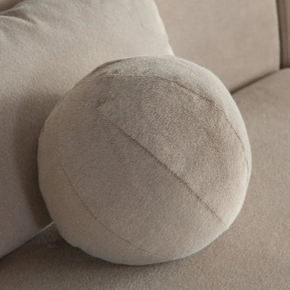 Lena Fawn Faux Alpaca Fabric Sectional-Modular Sofas-Diamond Sofa-LOOMLAN