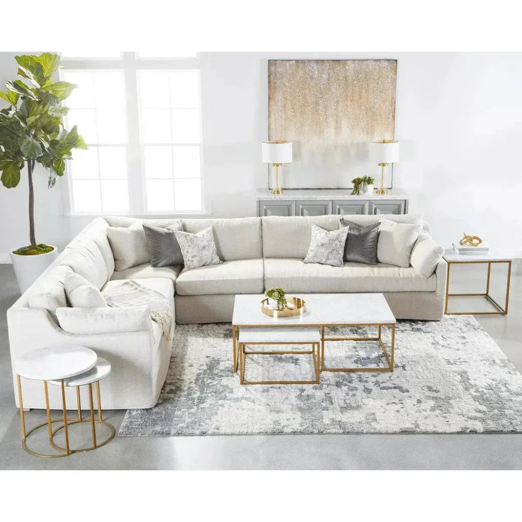 Lena Modular Slipcover 1-Seat Chair Performance-Modular Components-Essentials For Living-LOOMLAN