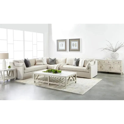 Lena Modular Slipcover 2-Seat Left Sofa Performance-Modular Components-Essentials For Living-LOOMLAN