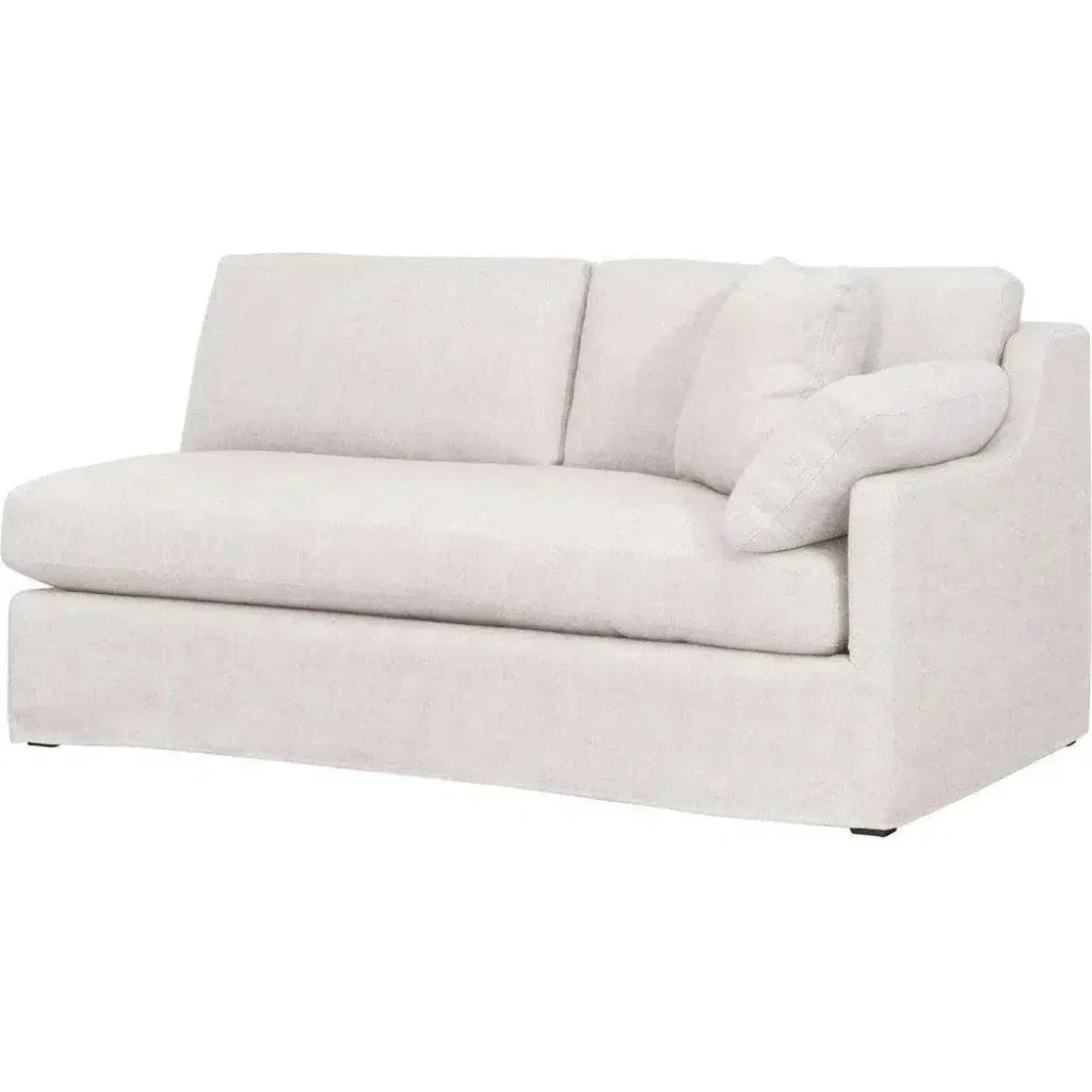 Lena Modular Slipcover 2-Seat Right Sofa-Modular Components-Essentials For Living-LOOMLAN