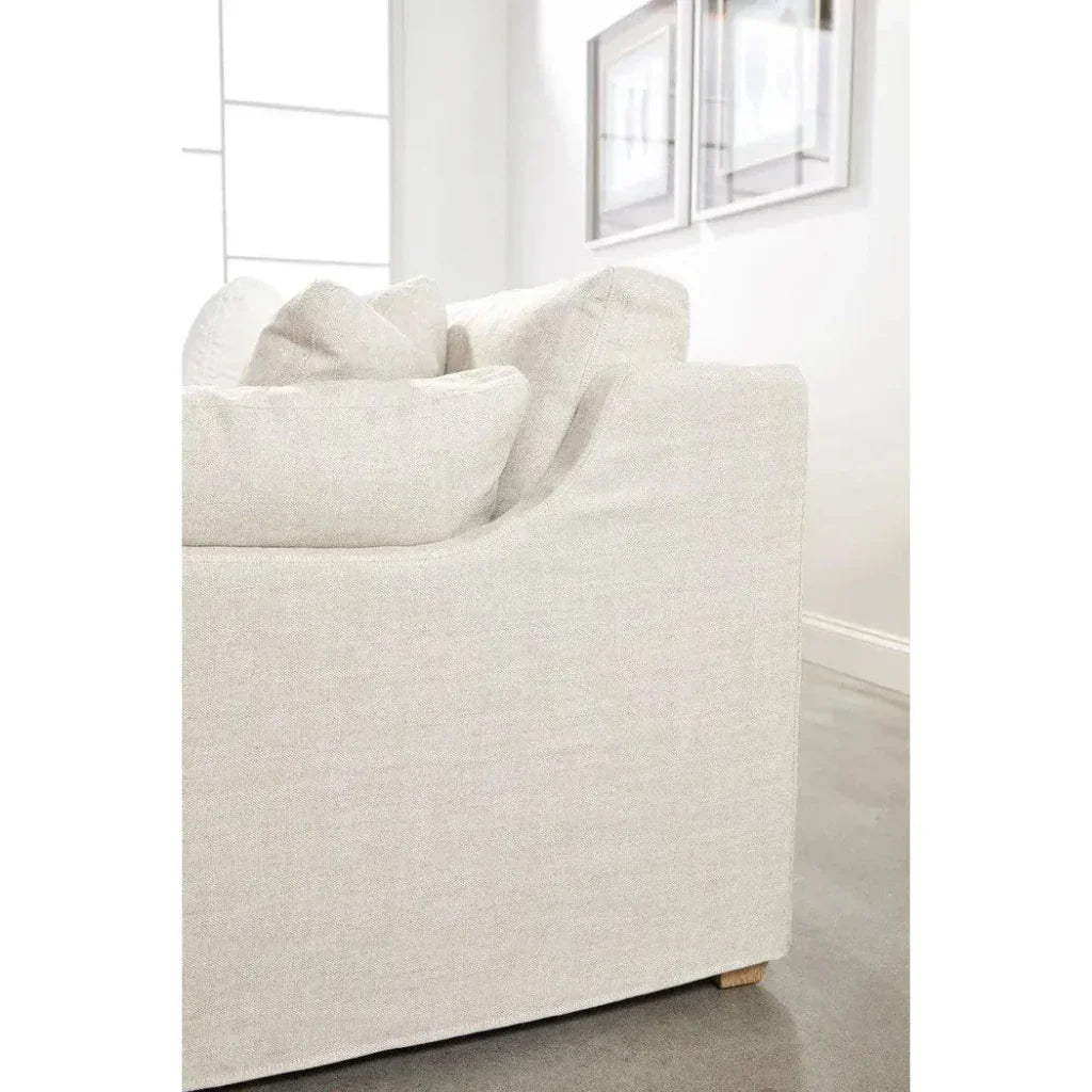 Lena Modular Slipcover 2-Seat Right Sofa-Modular Components-Essentials For Living-LOOMLAN