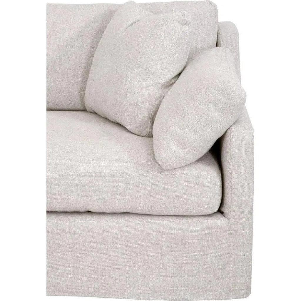 Lena Modular Slipcover 2-Seat Right Sofa-Modular Components-Essentials For Living-LOOMLAN