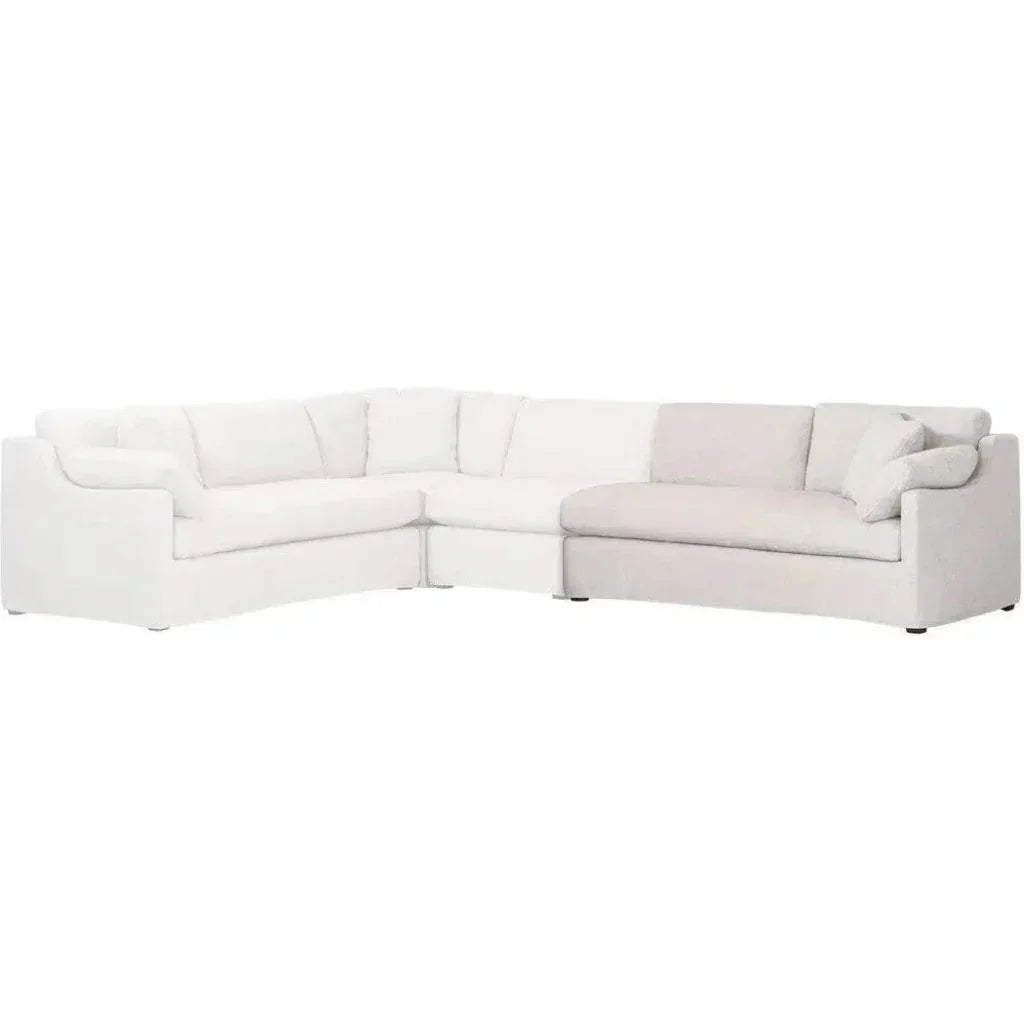 Lena Modular Slipcover 2-Seat Right Sofa-Modular Components-Essentials For Living-LOOMLAN