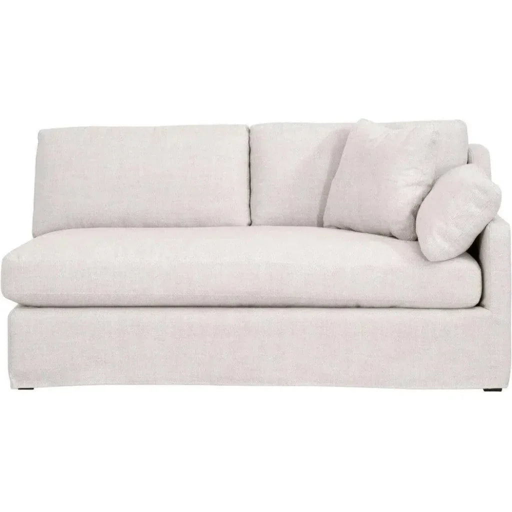 Lena Modular Slipcover 2-Seat Right Sofa-Modular Components-Essentials For Living-LOOMLAN