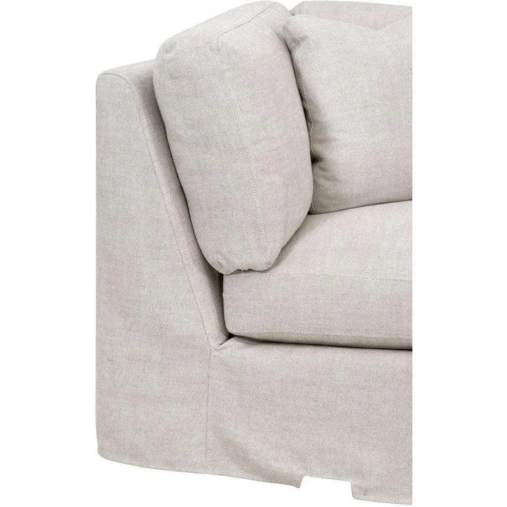 Lena Modular Slipcover Corner Chair Performance-Modular Components-Essentials For Living-LOOMLAN