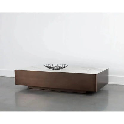 Lenay Coffee Table Marble - Look Top - LOOMLAN - SUNPAN - Coffee Tables