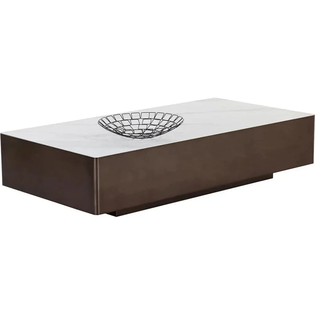 Lenay Coffee Table Marble - Look Top - LOOMLAN - SUNPAN - Coffee Tables