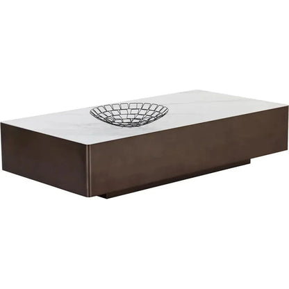 Lenay Coffee Table Marble - Look Top - LOOMLAN - SUNPAN - Coffee Tables
