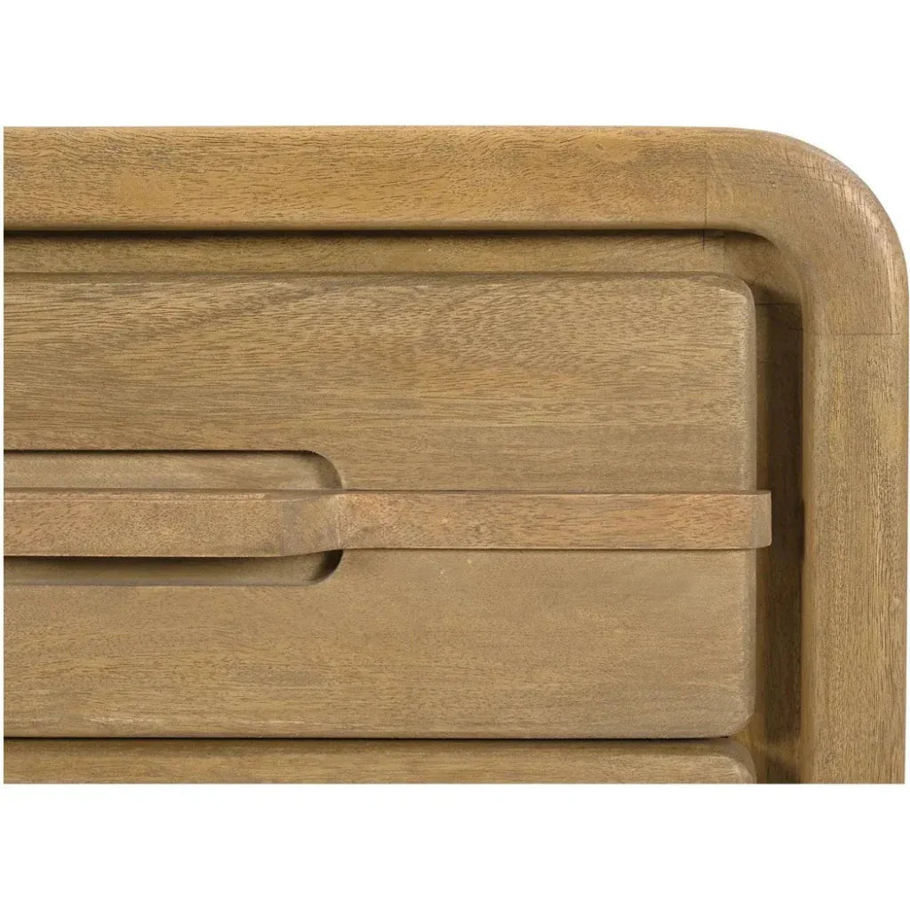 Lennon Mango Wood Brown Nightstand - LOOMLAN - Moe's Home - Nightstands