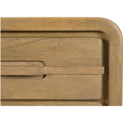 Lennon Mango Wood Brown Nightstand - LOOMLAN - Moe's Home - Nightstands