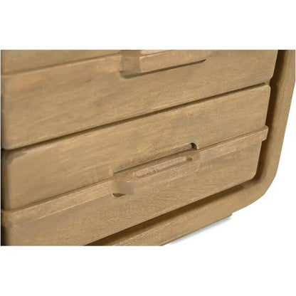 Lennon Mango Wood Brown Nightstand - LOOMLAN - Moe's Home - Nightstands