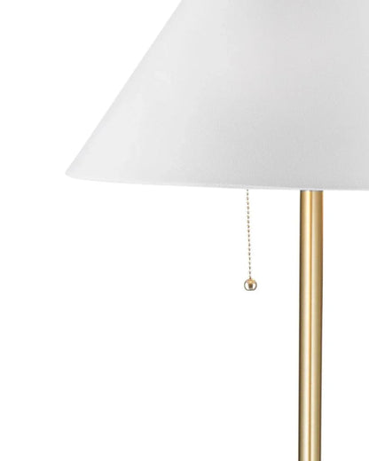 Lenor Marble Base Floor Lamp-Floor Lamps-Bassett Mirror-LOOMLAN