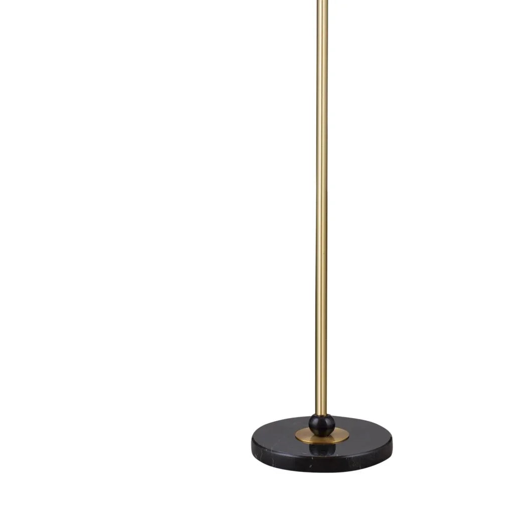 Lenor Marble Base Floor Lamp-Floor Lamps-Bassett Mirror-LOOMLAN