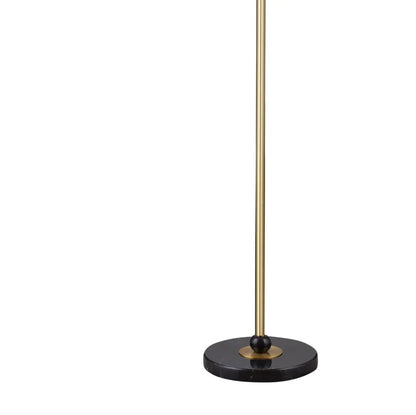 Lenor Marble Base Floor Lamp-Floor Lamps-Bassett Mirror-LOOMLAN